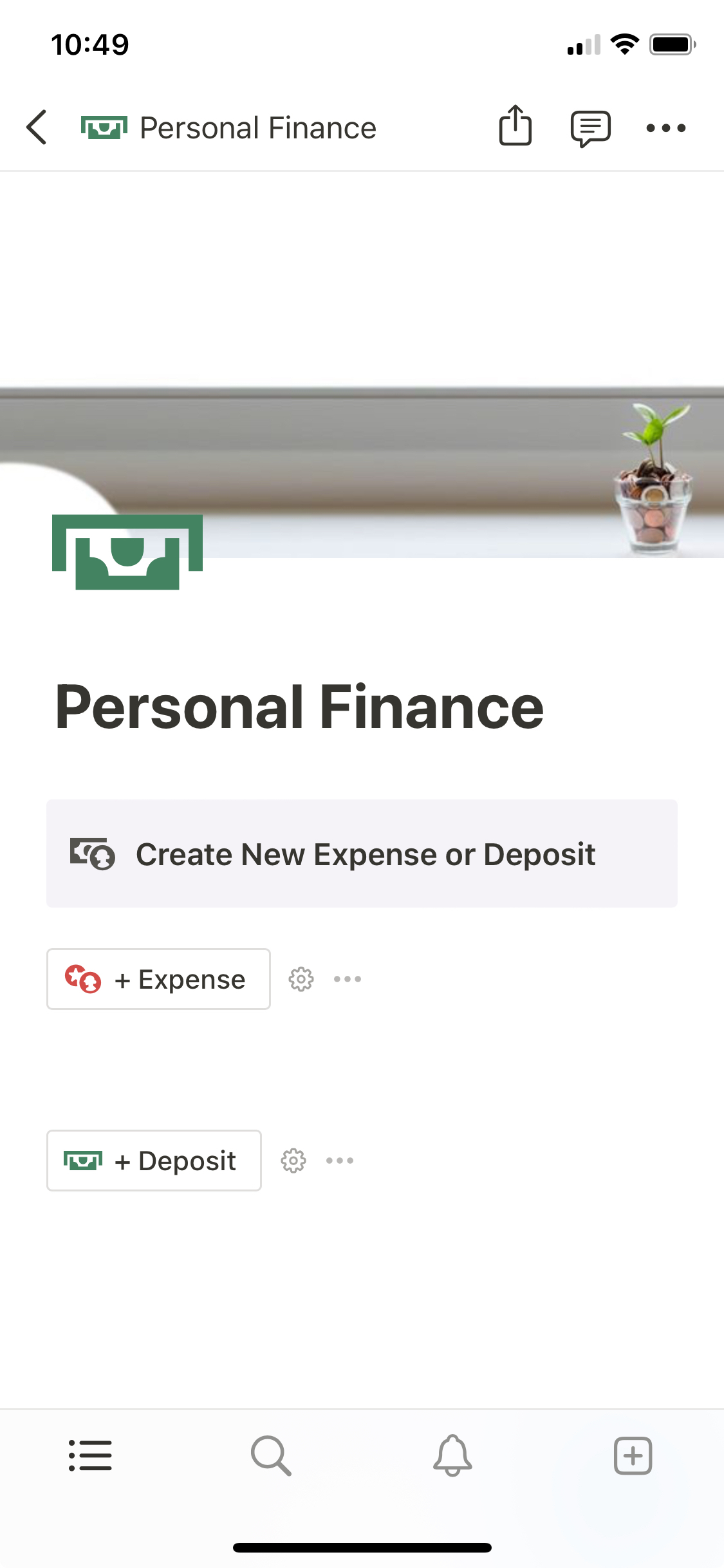 Personal Finance Mobile Template