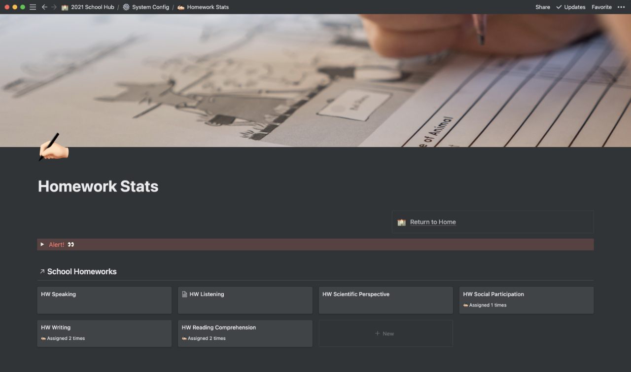 Homework Statistics