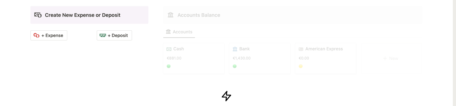 Create Movements in Personal Finance Notion