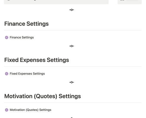 Notion Fusion Settings